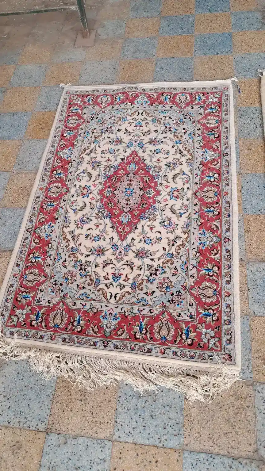 Héritage royal ivoire – tapis de Kashan fait main PRR-KH-034