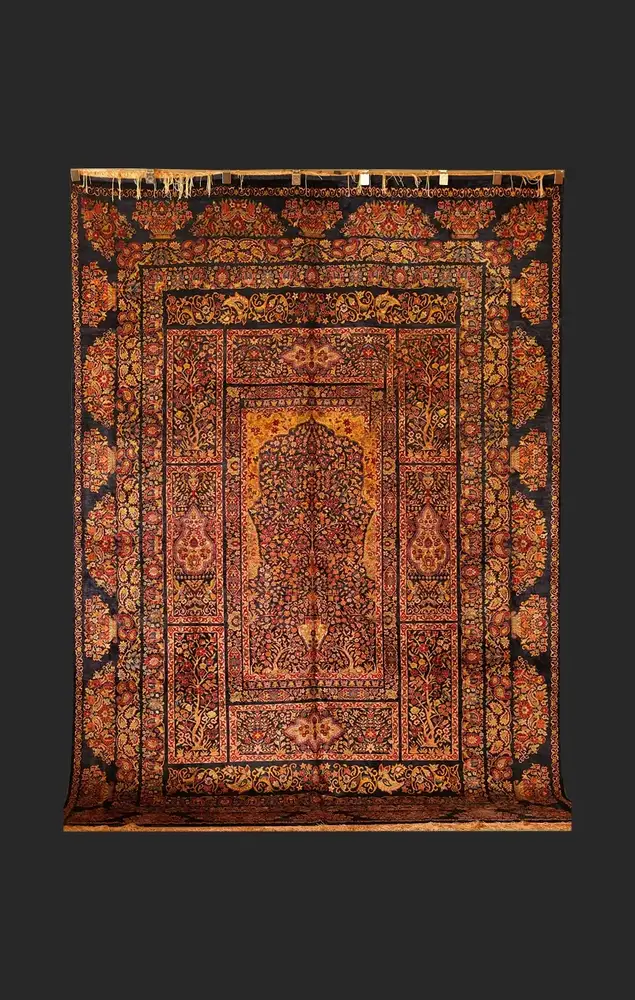 Persian Silk Rug from Khorasan — PRR-KHN-043