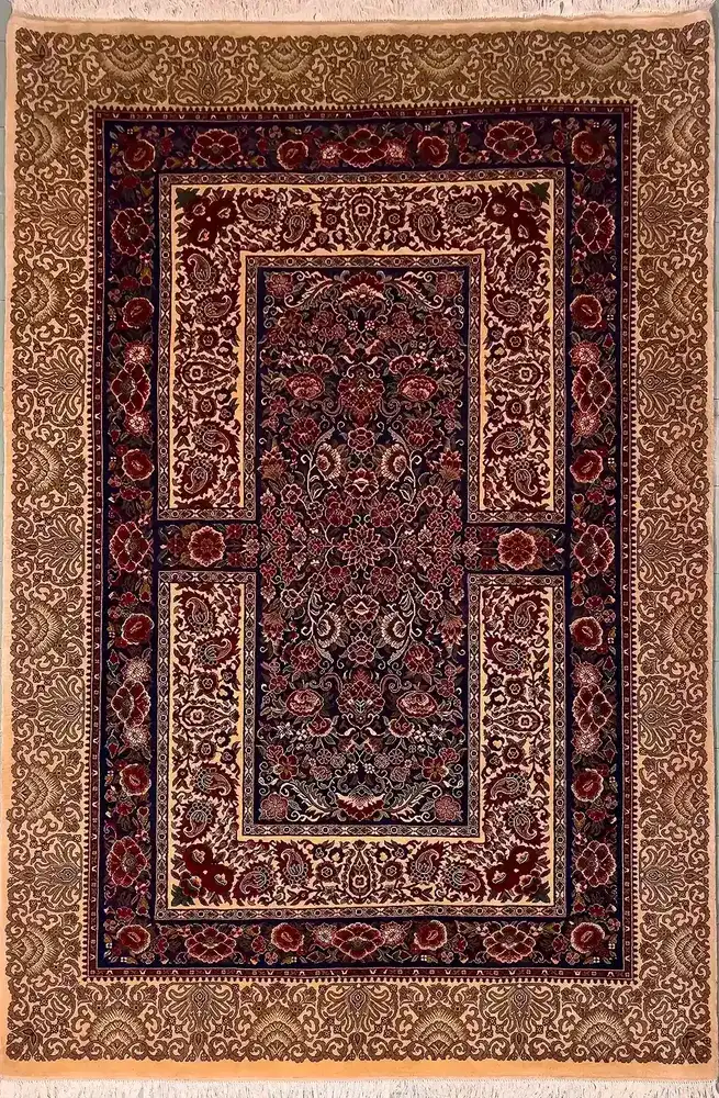 Khorasan Persian Wool & Silk Rug — PRR-KHN-050