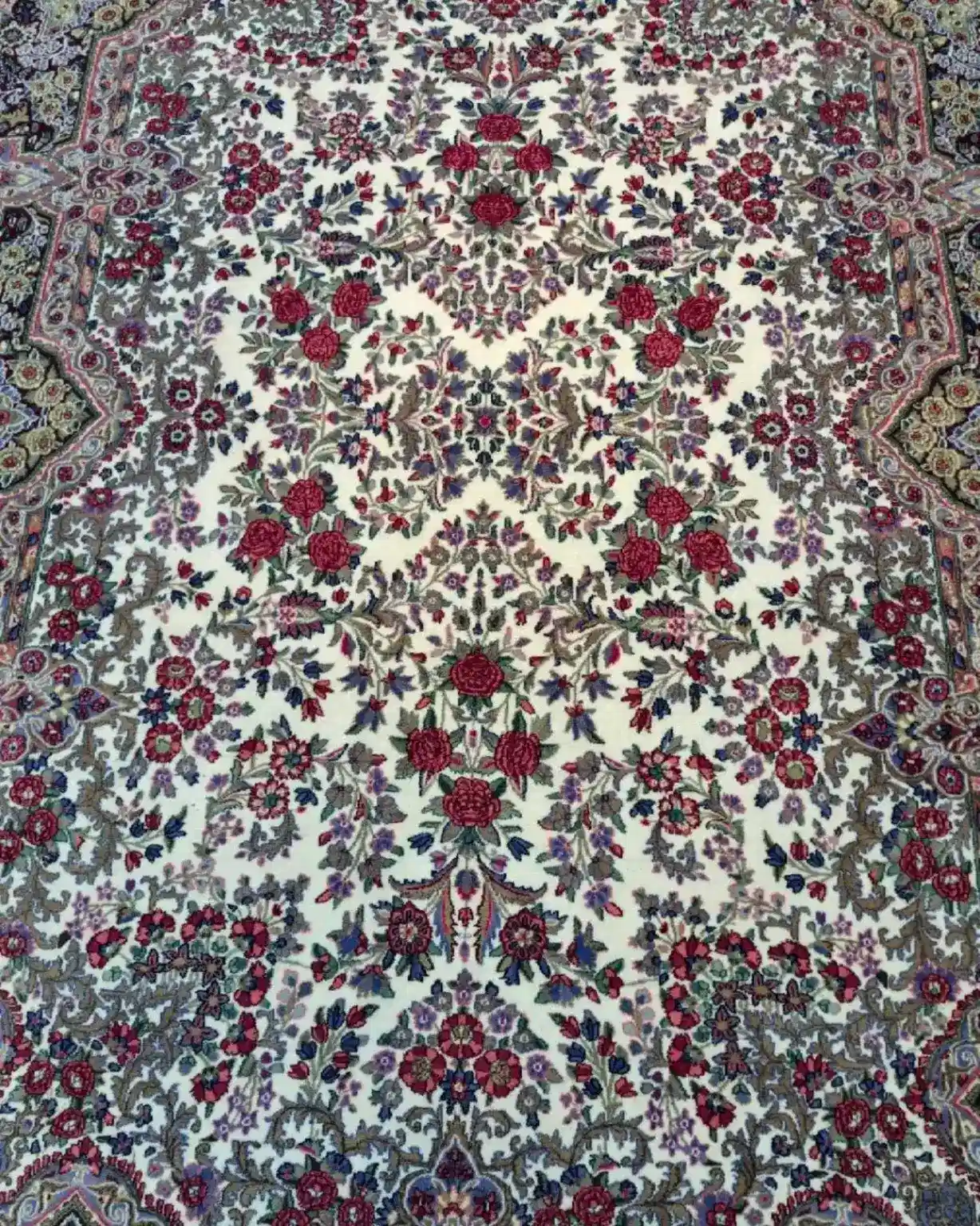 Kerman Persian Handmade Rugs — Rose Garden — 200 × 300 cm × 2 — Pair — image 2