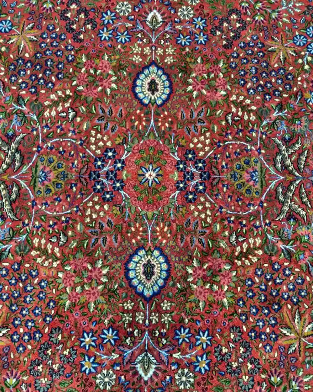 Kerman Persian Hand-Knotted Rug — Ruby Garden — 300 × 400 cm — image 2