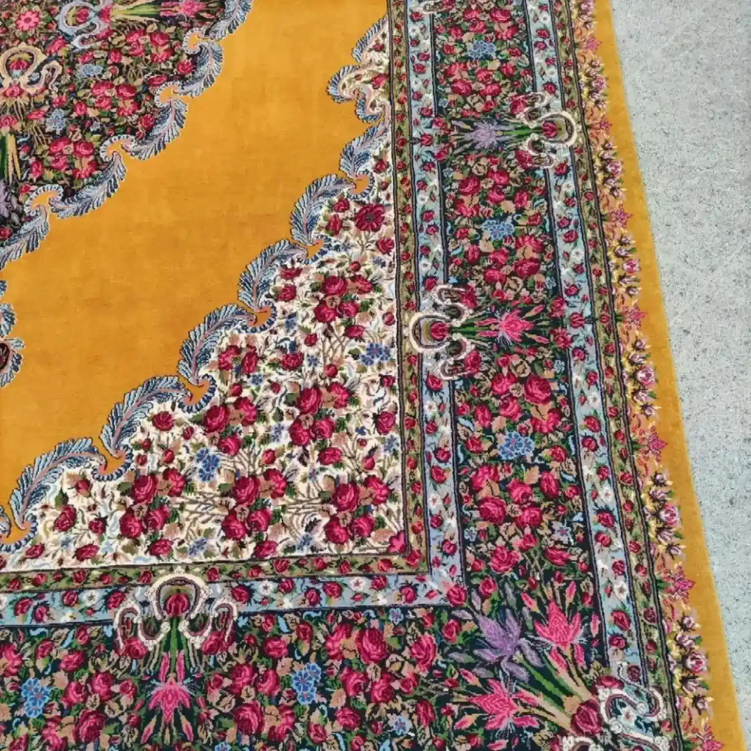 Kerman Persian Handmade Carpets — Golden Rosette — 250 × 350 cm × 2 — Pair — image 3