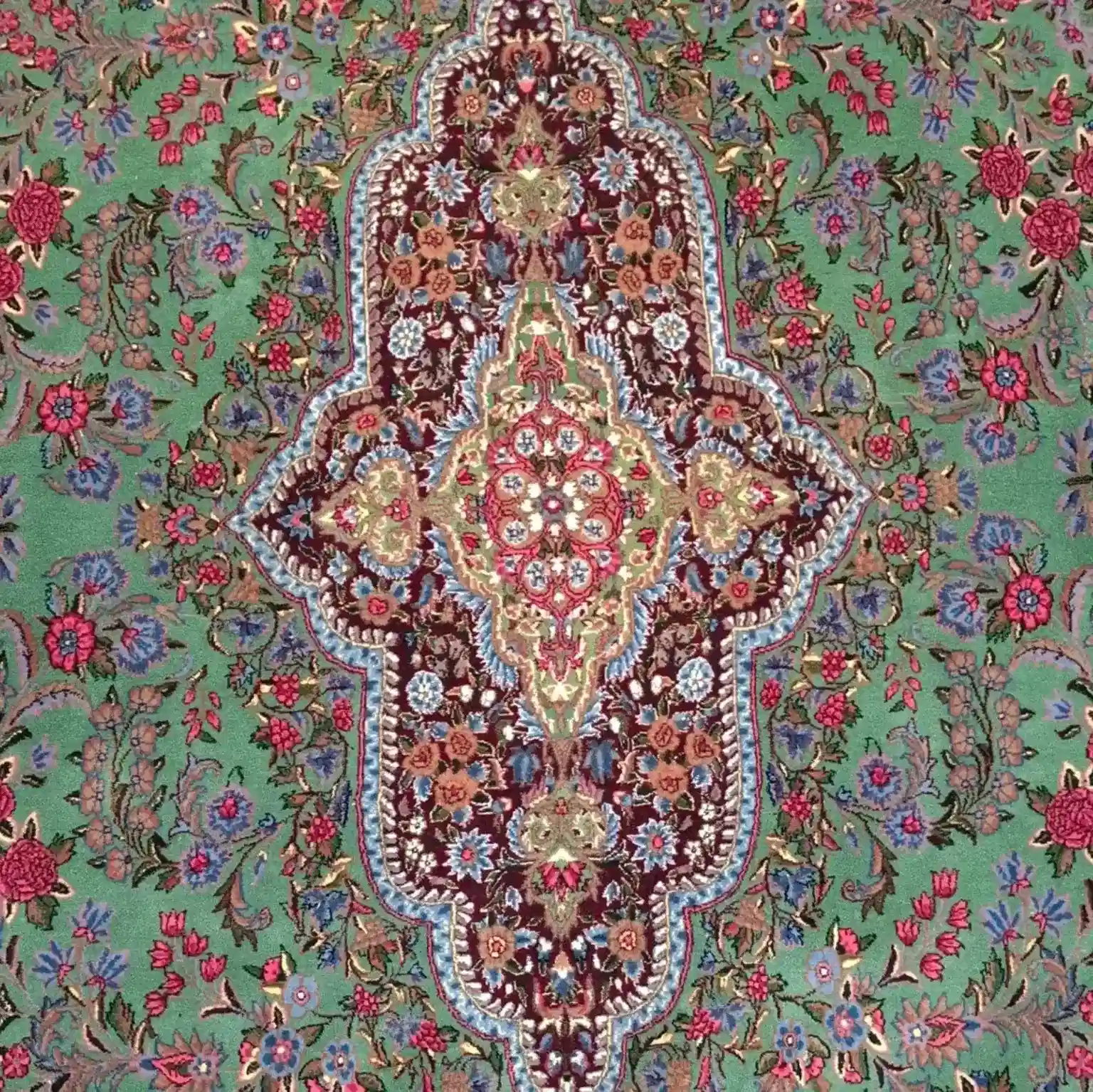 Kerman Persian Handmade Carpet — Verdant Garden — 300 × 400 cm — PRR-KN-026 — 1