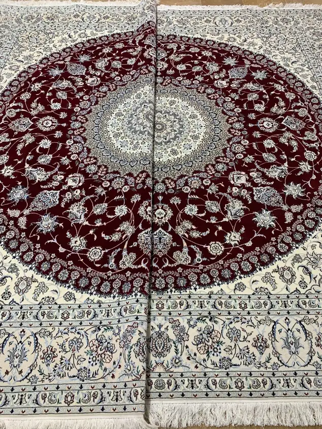 Naein Persian Handmade Carpet — Circular Medallion — 300 × 300 cm — image 2