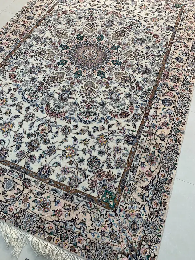 Naein Persian Handmade Carpet Pair — Floral Toranj — 200 × 300 × 2 cm — image 2