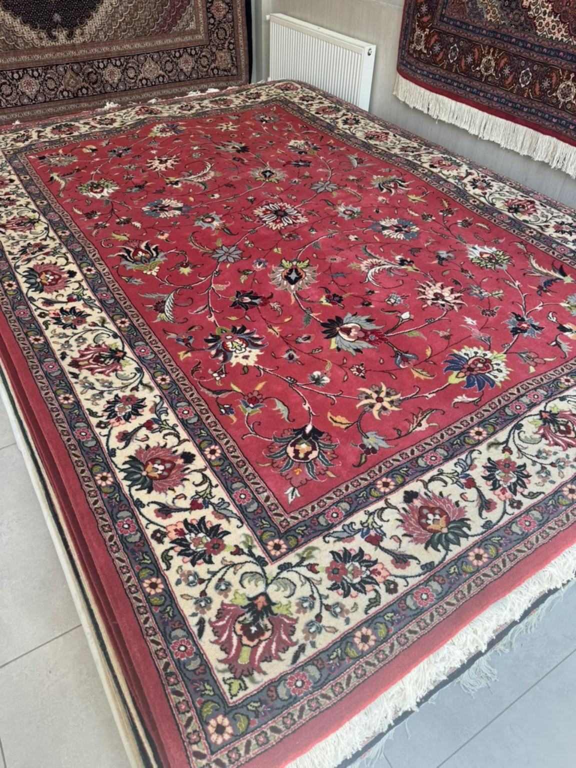 Handmade Persian Carpet from Ardabil — Crimson Mahi — PRR-AL-CH1-011