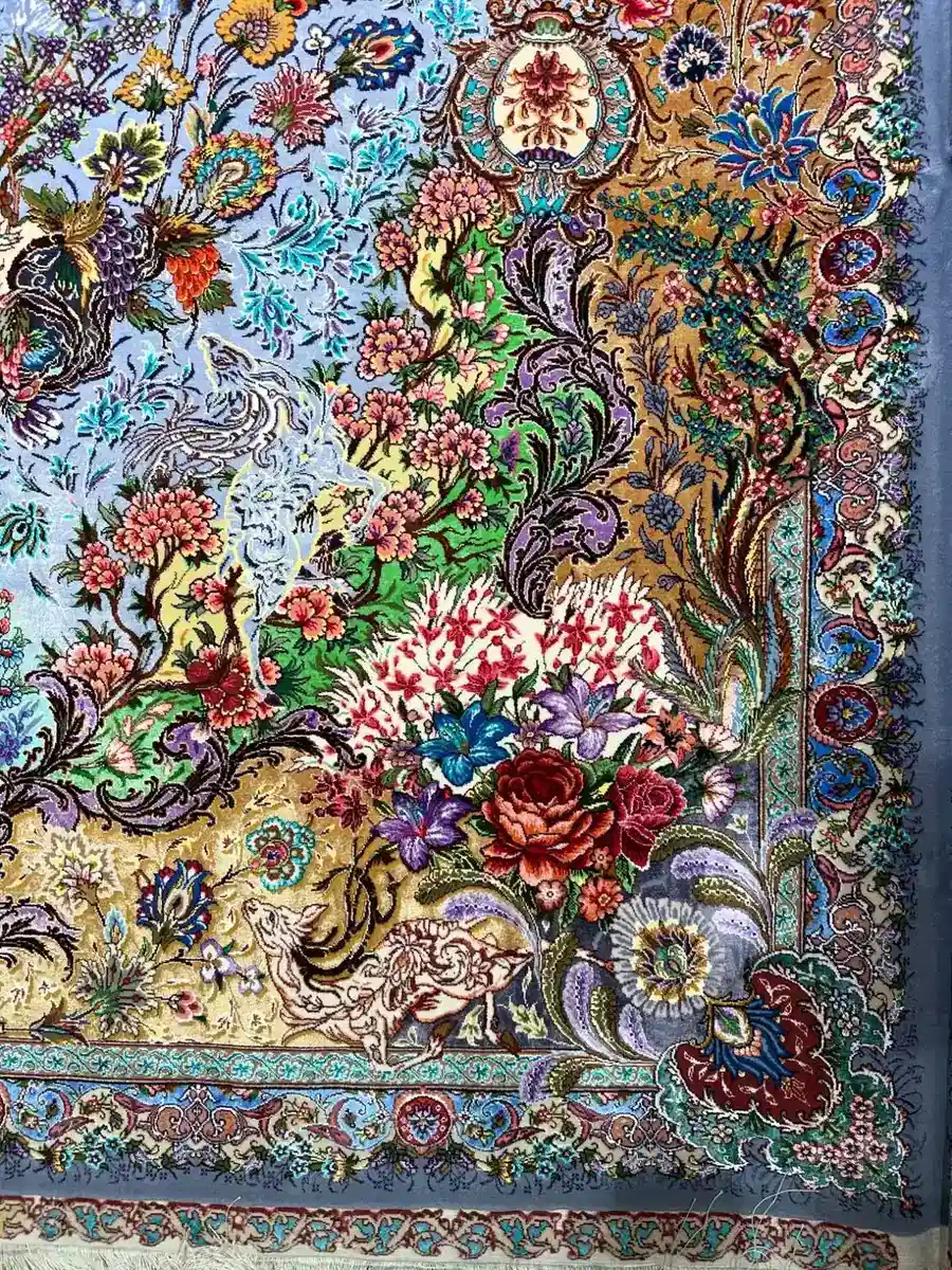 Tabriz Persian Handmade Carpet — Peacock Garden — 250 × 350 cm — image 2
