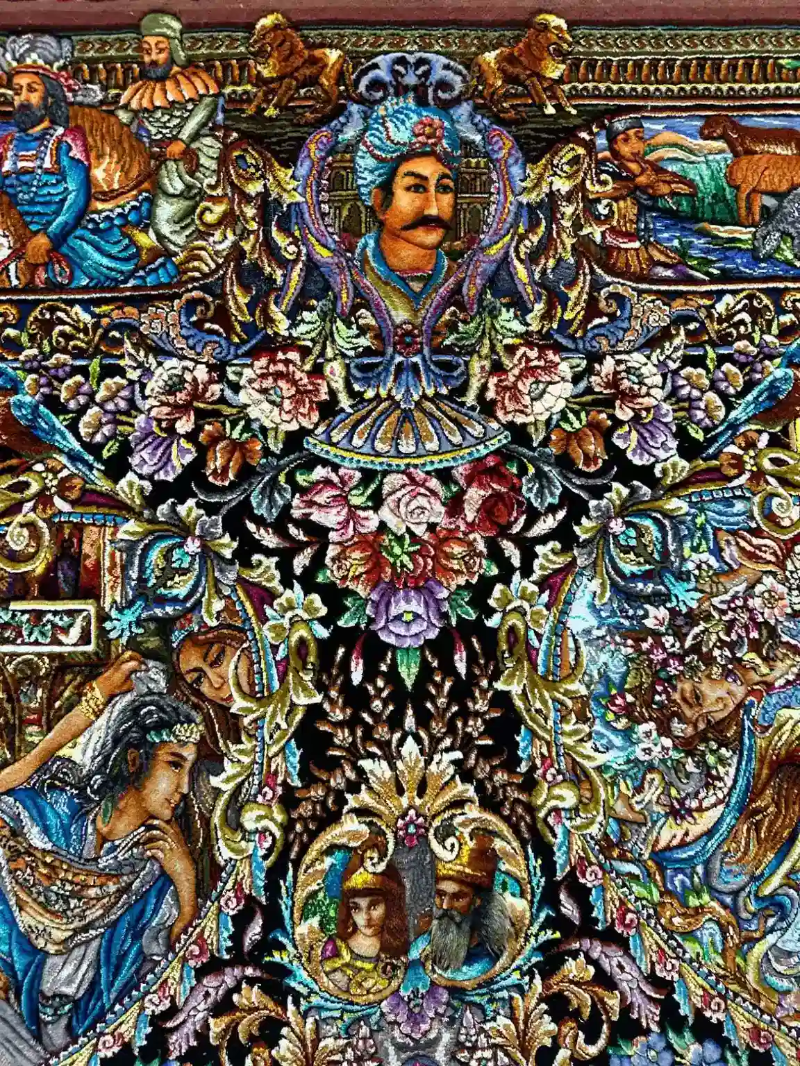 Royal Hafez Four Boteh Masterpiece — detail 2